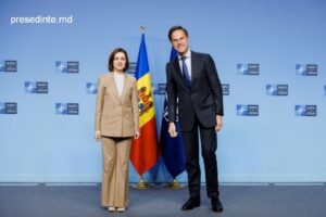 Maia Sandu și Mark Rutte / Foto presedinte.md