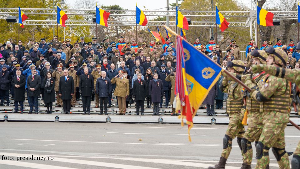 Parada militară organizată cu prilejul Zilei Naționale a României (foto: presidency.ro)