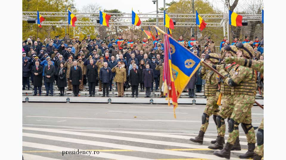 Military parade marking the National Day (Credits: presidency.ro)