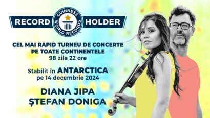 Violonista DIANA JIPA și pianistul ȘTEFAN DONIGA au adus României primul Record Mondial pentru un proiect muzical profesionist