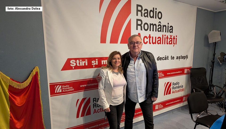 Mihai Baron la Radio România Actualități alături de Luminița Voinea (foto Alexandru Dolea)