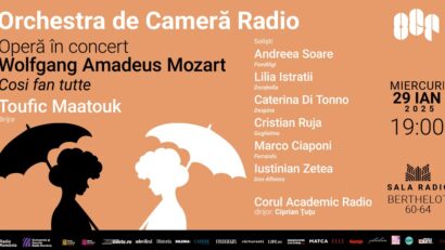 Cosi fan tutte – operă în concert la Sala Radio