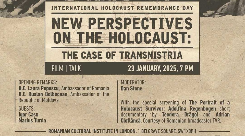 foto: ICR Londra (poster Noi perspective asupra Holocaustului)