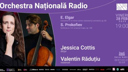 Doi invitați de top la Sala Radio: dirijoarea Jessica Cottis și violoncelistul Valentin Răduțiu