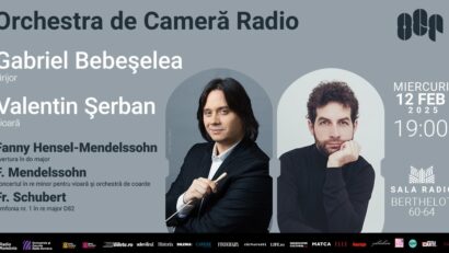 Dirijorul Gabriel Bebeșelea și violonistul Valentin Șerban, invitați la Sala Radio