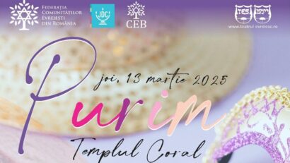 foto: Federația Comunităților Evreiești din România (eveniment Templul Coral Purim 2025)